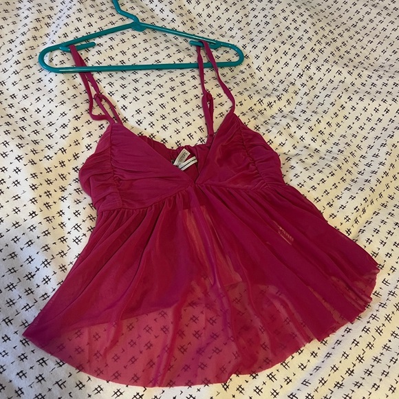 Urban Outfitters Lila Mesh Babydoll Cami top - Picture 4 of 8